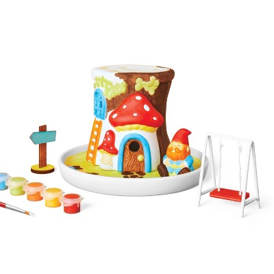 Paint-Your-Own Ceramic Gnome Garden DIY Art Kit - Mondo Llama