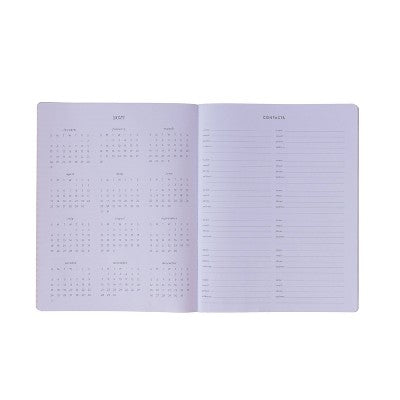 FRINGE Studio 2026 Monthly Planner Oct 2025 to Dec 2026 11"x8.5" Pretty Patterns Paperback Black/White