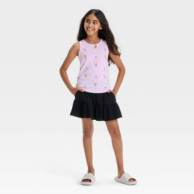 Girls' Ice Cream Tank Top - Cat & Jack Light Pink M
