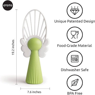 Ototo Holy Guacamole Avocado Peeler and Slicer: Ergonomic Handle, Dishwasher-Safe, Novelty Kitchen Tool