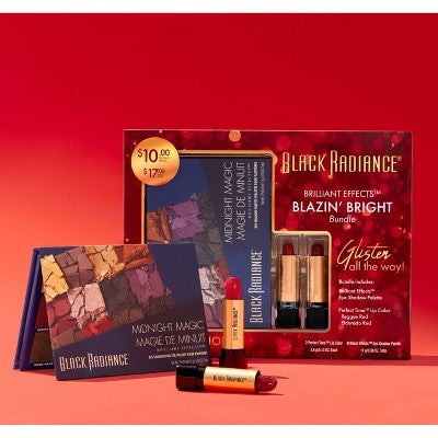 Black Radiance Brilliant Effects Blazin' Bright Cosmetic Bundle Gift Set - 3ct