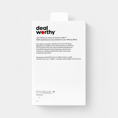 USB-C 100W Super Charger with 1-USB-A Gen2 and Power Delivery - dealworthy