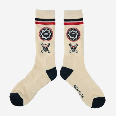Men's Athletic Crew Socks - Beige 6-12