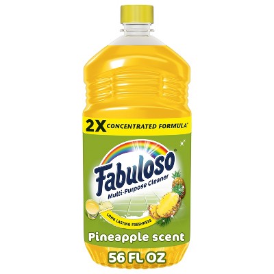 Fabuloso Pineapple Liquid All-Purpose Cleaners - 56oz: Multi-Surface, Furniture, Floor Usage