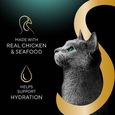 Sheba Selections Filets in Broth Complements Chicken and Tuna Flavor Wet Cat Food - 1.3oz