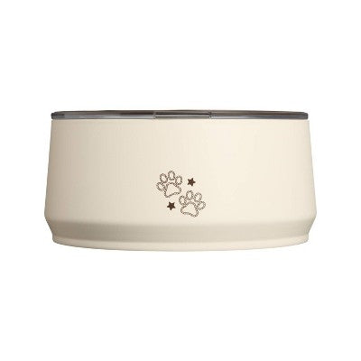 Stanley 6 Cup Stainless Steel Pet Bowl - Cream Western