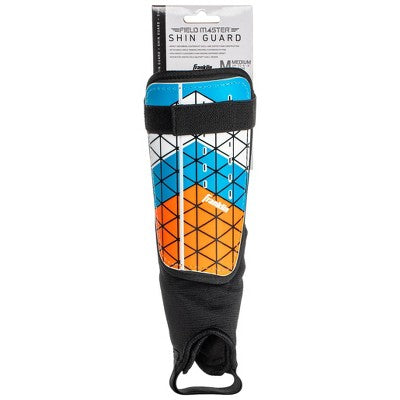 Franklin Sports Shin Guards 2pk - Blue/Orange M: Soccer Field Equipment, ABS Material