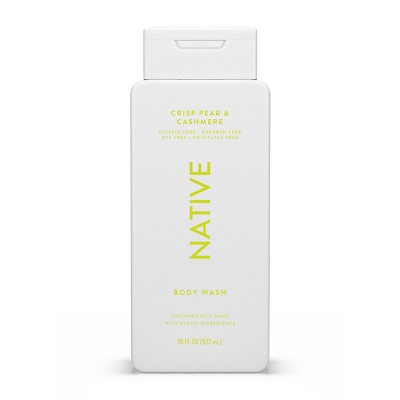 Native Limited Edition Fall Getaway Body Wash - Crisp Pear & Cashmere - 18 fl oz: Sulfate-Free, For Sensitive Skin