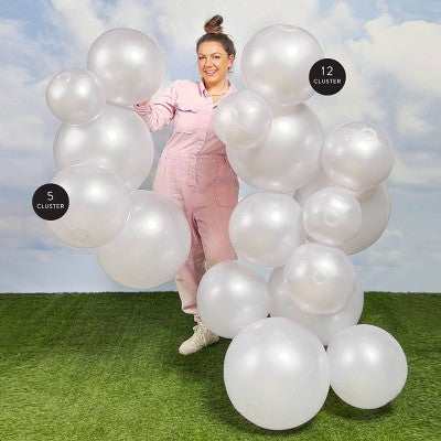 MINNIDIP Balloon Garland 12 Cluster in Pastel Ombre