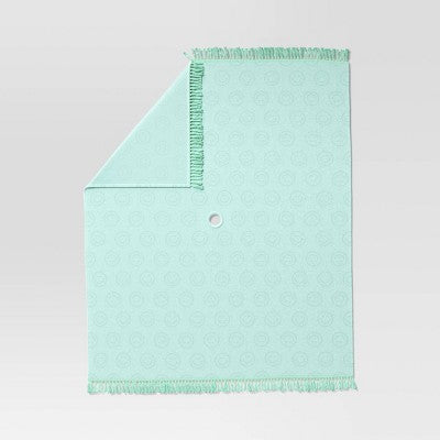 2 Person Beach Blanket Aqua Green - Sun Squad