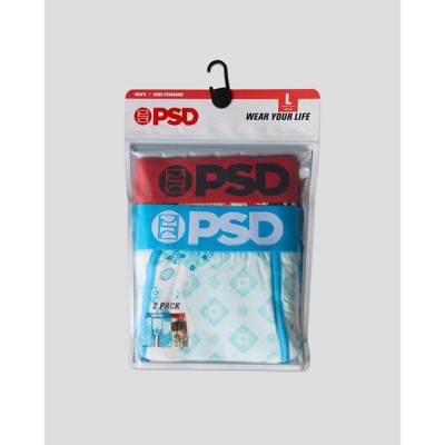 PSD Men's Paisley Print Briefs - Blue/Cream XXL