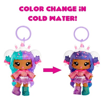 Yummiland Lip Gloss Doll: Mystery Color Change - Carly Cakepop Includes DIY Lip Gloss + Removable Keychain