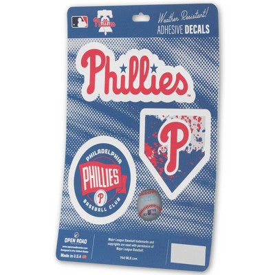 MLB Philadelphia Phillies Sticker Decal - 3pk
