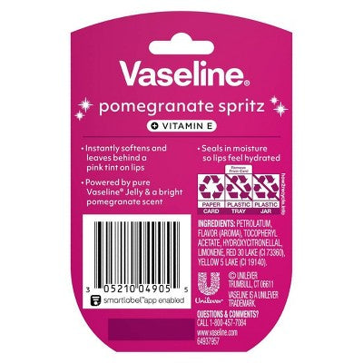 Vaseline Holiday Limited Edition Lip Balm - Pomegranate Spritz - Travel Size - 0.25oz