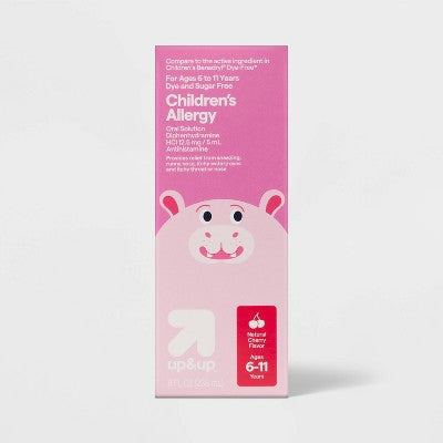 Children's Diphenhydramine HCI Allergy Relief Liquid - Cherry - 8 fl oz - up&up