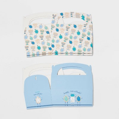 4ct Hanukkah Bakery Boxes Disposable Food Carriers - Spritz