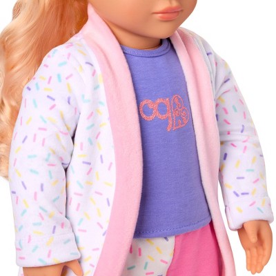 Our Generation Dreamy Sprinkles Ice Cream Pajama & Robe Outfit for 18" Dolls: Fits 18" Girl Dolls, 5-Piece Home & Family Set