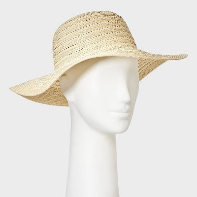Packable Straw Short Brim Floppy Hat - Shade & Shore Natural