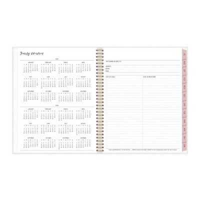 Ivory Paper Co. 2024-25 Weekly/Monthly Planner 11"x8.5" Wirebound Frosted Charley: Adult Stationery, July-June Calendar