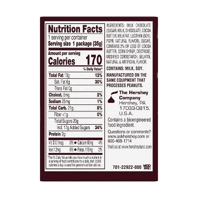 HERSHEY'S Milk Chocolate Mini Marshmallows Hot Chocolate Bomb Christmas Candy Gift Box - 1.25oz