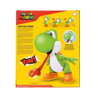 Nintendo Super Mario Yum Yum Yoshi 9.5" Feature Figure Grab the fruit again and again