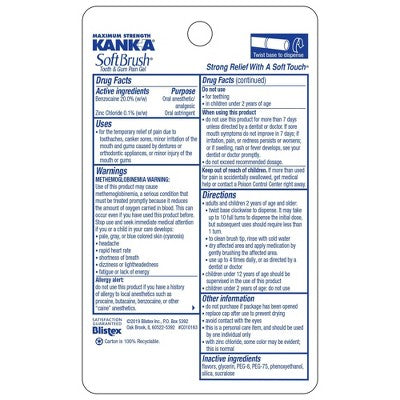 Kanka SoftBrush Tooth and Gum Pain Gel - 0.07 fl oz