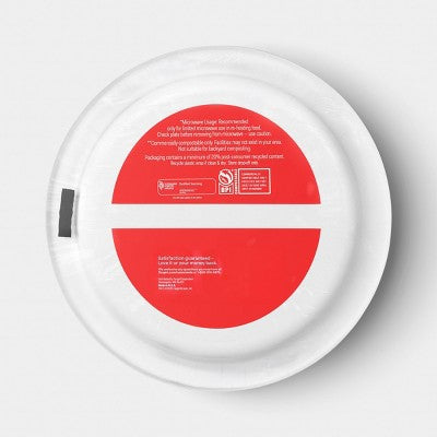 Disposable Plates 8.5" - RWB Stripe - 38ct - up&up
