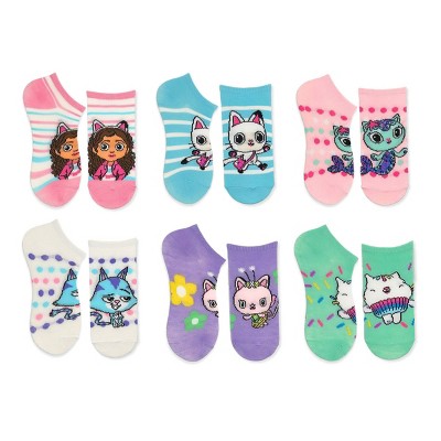 Girls' Gabbey's Dollhouse No Show Socks - Light Pink XS/S