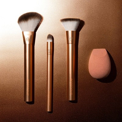 EcoTools Precious Metals Face Blend and Sculpt Brush Set - 4pc