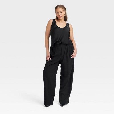 Women's Woven A New Day Black 3X