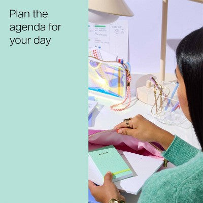 Noted by Post-it Mini List Notes Mint Green