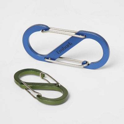 Wiregate Non-Locking Carabiners 2pc - Embark