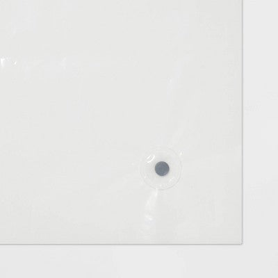 71"x71" Heavy Weight Color Shower Liner Clear - Threshold: PEVA, Grommet Top, Mildew Resistant