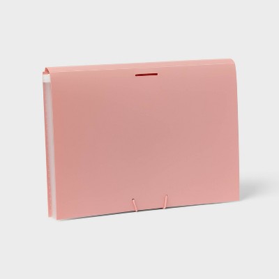 13 Pocket Expanding File Folder Letter Size Pink - up&up