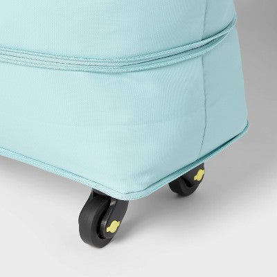 Collapsible Rolling Tote Blue - Brightroom