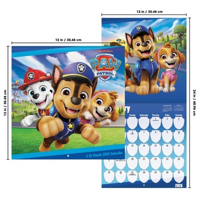 DateWorks 12"x12" 2026 Paw Patrol Wall Calendar