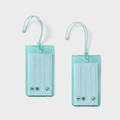 Jelly Luggage Tag Sage Green - Open Story?