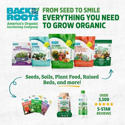 Back to the Roots 8qt Organic Expanding Seed Starting Soil Premium 100% Coconut Coir