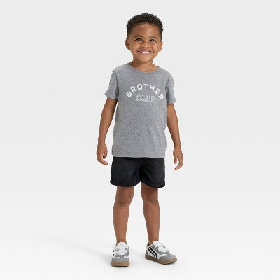 Toddler Boys' Short SleeveGraphic T-Shirt - Cat & Jack Gray 2T