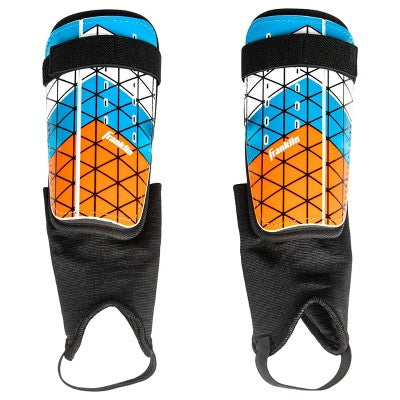 Franklin Sports Shin Guards 2pk - Blue/Orange M: Soccer Field Equipment, ABS Material