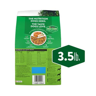 Dog Chow Chicken Flavor Adult Dry Dog Food - 3.5lbs