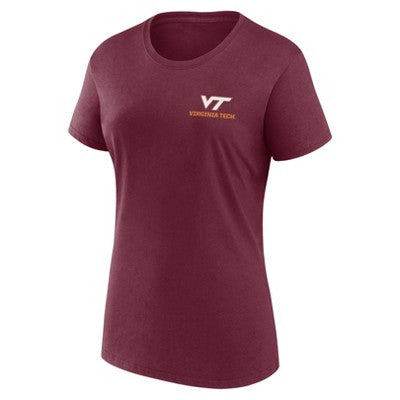 NCAA Virginia Tech Hokies Women's Bi-Blend Crew T-Shirt - L