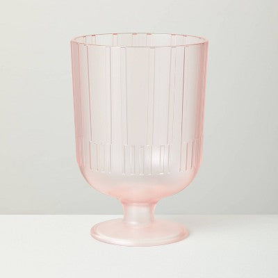 16oz Textured Acrylic Wine Goblet Coral - Hearth & Hand with Magnolia