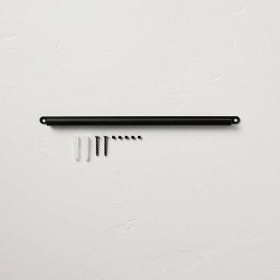 11.5" Metal House Number Mounting Rail Matte Black - Hearth & Hand with Magnolia: Address Plaque, Steel, Powder-Coated