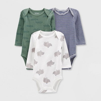 Carter's Just One You Baby Layette Registry Set - Green/Navy Blue 3M