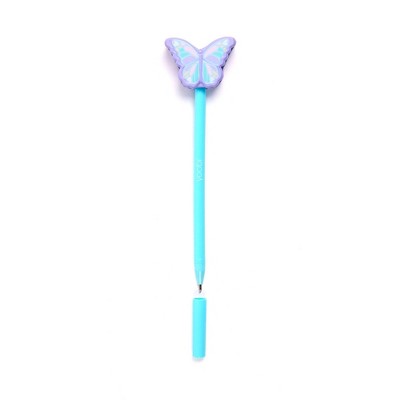 Yoobi Novelty Ballpoint Pen Squishy Topper Butterfly