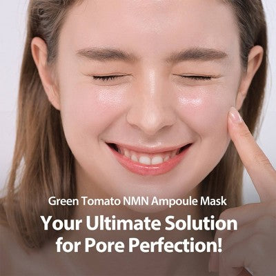SUNGBOON EDITOR Green Tomato NMN Pore Ampoule Mask - 0.81oz: Moisturizing, Exfoliating, Hydrating, Contains Peptides