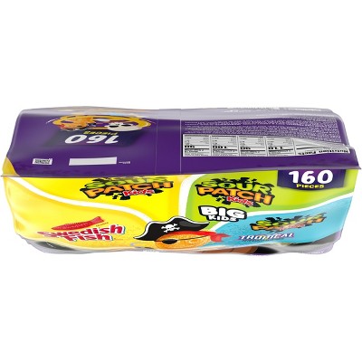 SOUR PATCH KIDS, Swedish Fish Halloween Candy - 49.12oz
