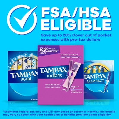 Tampax Compact Periods Tampon - Regular/Super/Super Plus - 30ct