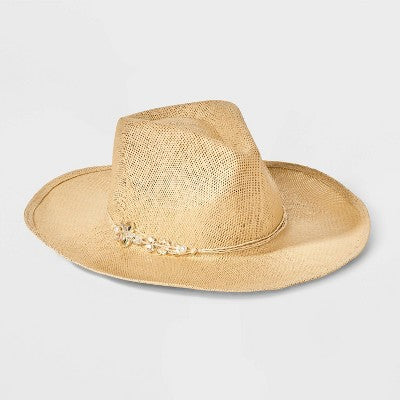 Straw Western Hat - Wild Fable Natural